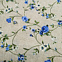Dekoračná látka Kvety RAME modrá