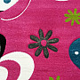 Detský kusový koberec Motýliky ružový