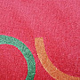 Okrúhly koberec FIGARO red