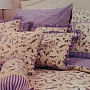 Posteľné obliečky bavlnený krep Provence 140x200, 70x90 levanduľa fialová