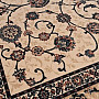 Vlnený klasický koberec ORIENT krémový s modrú