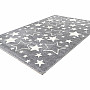 Detský kusový koberec AMIGO 329 Hviezdy-šedý