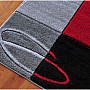 Kusový koberec FANTASY 6 sivý červený
