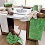 Luxusný ručník a osuška HERBA 470 zelená