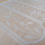 Žakárová záclona na vitrážku listy