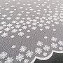 Vianočná žakárová záclona vločky A374704