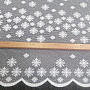 Vianočná žakárová záclona vločky A374704