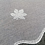 Vyšívaná luxusná záclona - listy