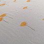 Voálová záclona biela - vlčie maky oranžové