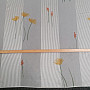 Voálová záclona biela-pruhy s kvetmi 829291/05