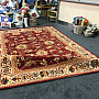 Luxusné vlnené koberec PRAGUE červená / béžová