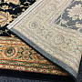 Luxusné vlnené koberec PRAGUE čierna / béžová