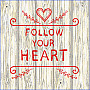 Gobelínový obliečka na vankúš FOLLOW YOUR HEART