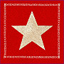 Gobelínový obliečka na vankúš RED STAR 1