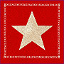 Gobelínový obliečka na vankúš RED STAR 1