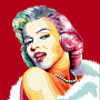 Gobelínová obliečka na vankúš COMICS Marilyn Monroe