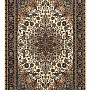 Luxusné akrylový koberec razia 5503 hnedo / biela