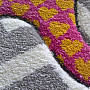 Detský guľatý koberec PASTEL Sloni
