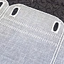 Všívaná  záclonka na vitrážku 11419 smotanová