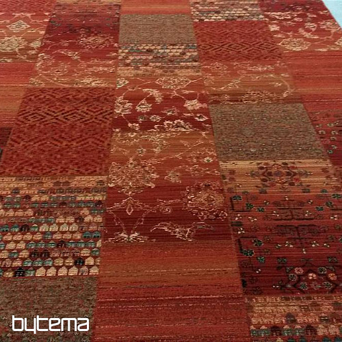 Luxusné vlnené koberce ROYAL PATCHWORK red