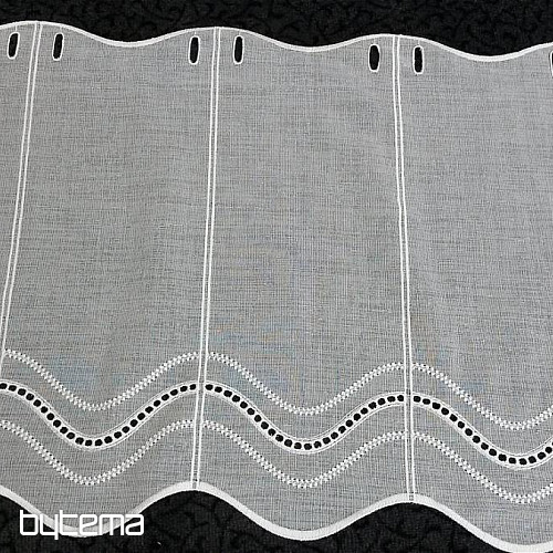 Moderná všívaná záclona V52 smetanovo biela