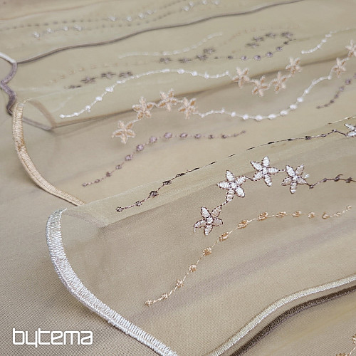 Záclona na vitrážku - vyšívaná HF1189