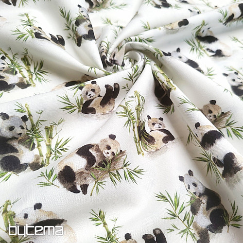 Bavlnená látka PANDA