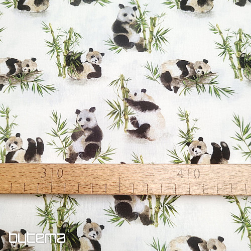 Bavlnená látka PANDA