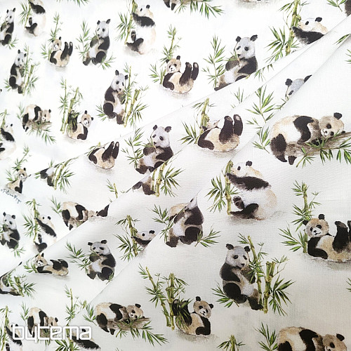 Bavlnená látka PANDA