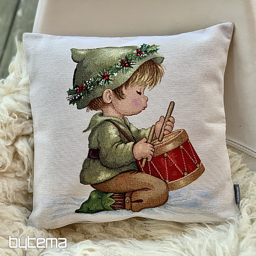 Vianočný gobelínový povlak CHLAPČEK S BUBÍNKOM