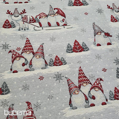 Gobelínový obrus a šál VIANOČNÍ ŠKRÍTCI 2