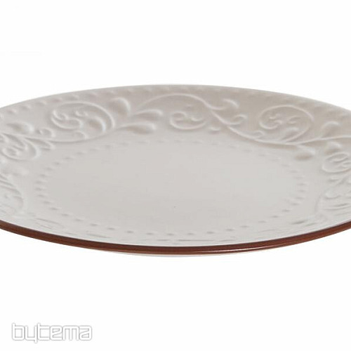 Tanier dezertný BEIGE RELIEF 21x2.5cm béžový