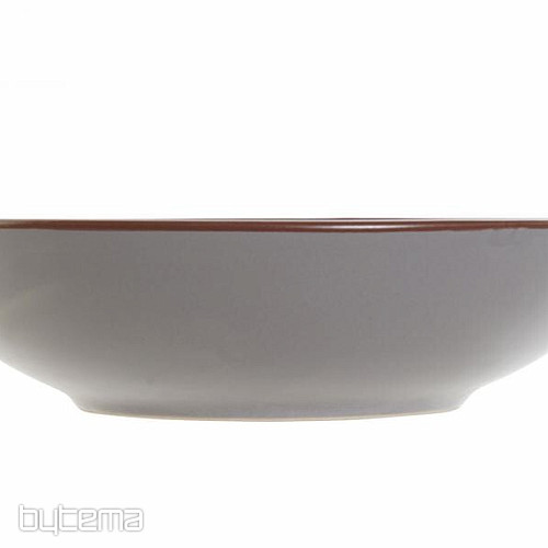 Tanier hlboký GREY RELIEF 20.5x5cm sivý