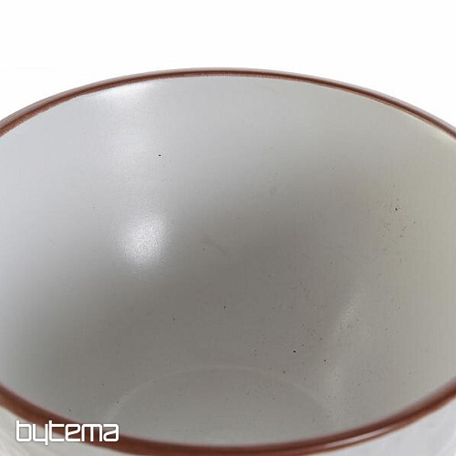 Miska WHITE RELIEF 14.7x7.7cm biela
