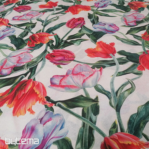 Dekoračná látka Strapaté tulipány