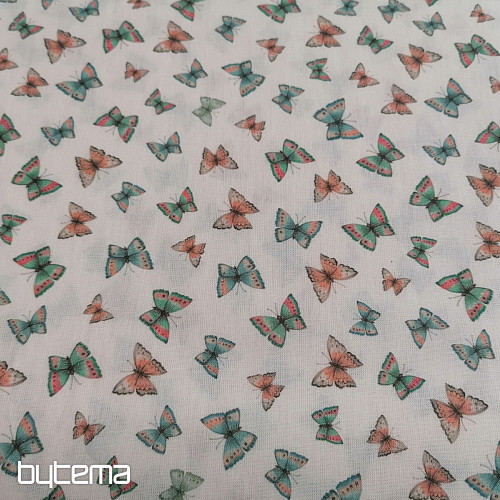 Bavlnená látka Mini motýliky