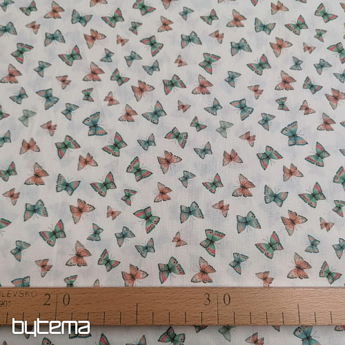 Bavlnená látka Mini motýliky
