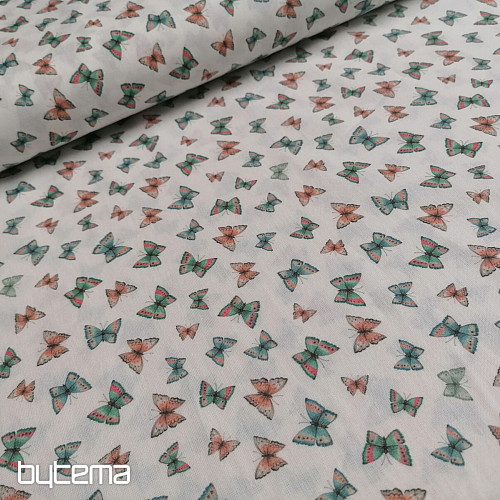 Bavlnená látka Mini motýliky
