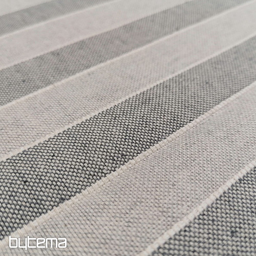 Dekoračná látka Trebol pruhy - šedé 2 cm 72