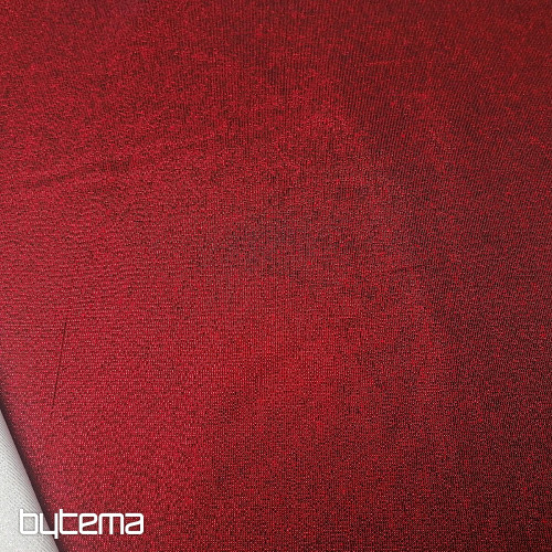 Vianočná dekoračná látka Santa s lurexom bordó