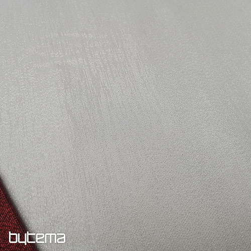 Vianočná dekoračná látka Santa s lurexom bielo-strieborná