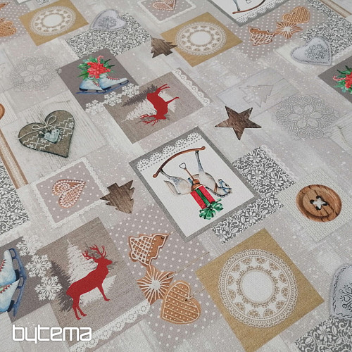 Vianočná dekoračná látka Vianočná dekorácia