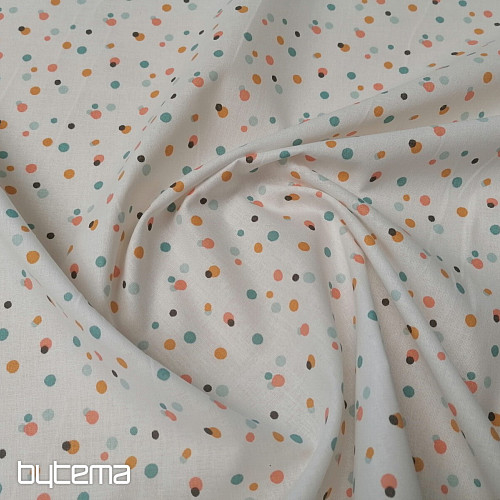 Bavlnená látka PUNTÍKY TICOY
