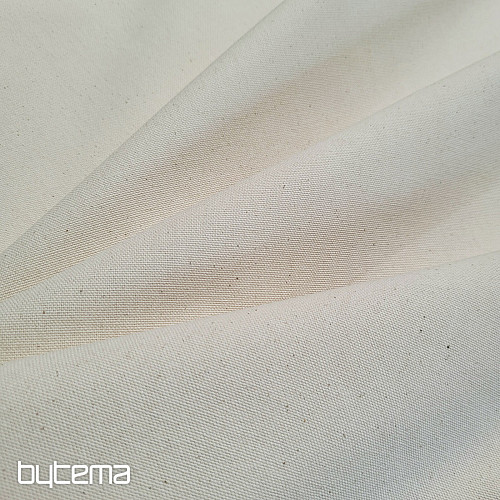 Bavlnená látka UNI SMETANA hrubá bavlna 220g