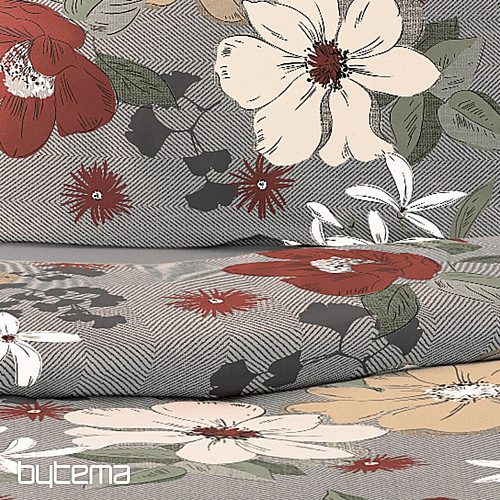 Luxusné flanelové obliečky IRISETTE 8408-60 Maren červené