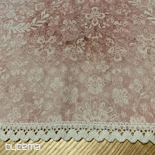 Obrus Staroružový s čipkou 70x70