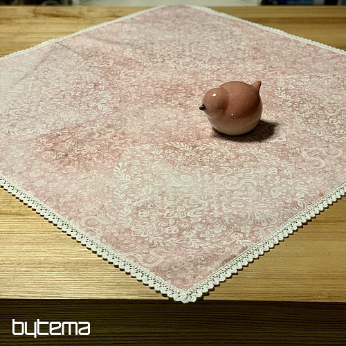 Obrus Staroružový s čipkou 70x70