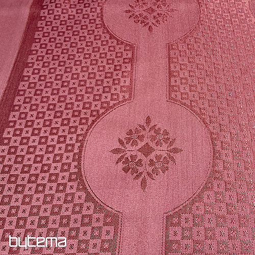 Obrus DAMAŠEK terakota 120x140