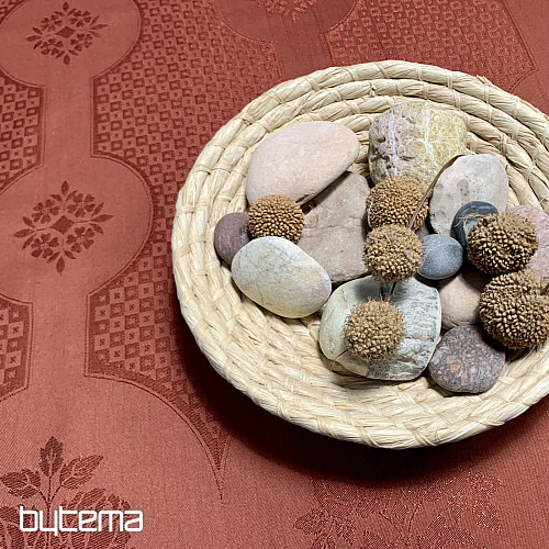 Obrus DAMAŠEK terakota 120x140