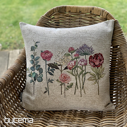 Gobelínový obliečka na vankúš FLORES TIME